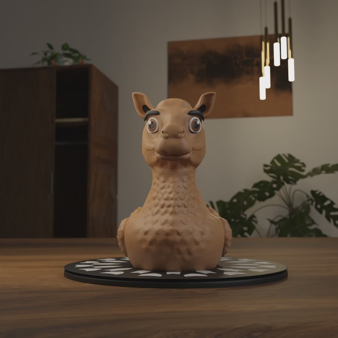 Funny Camel Duck figurine for car dashboard, animal-themed miniature decoration and unique duck gift for car or vehicle interior