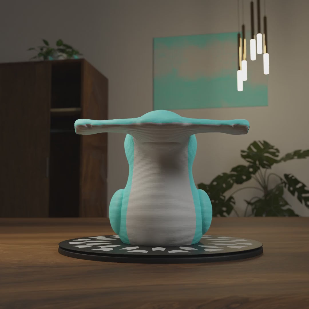 Funny Hammerhead Duck figurine for car dashboard, cute ocean-themed miniature decoration and unique duck gift for car or vehicle interior